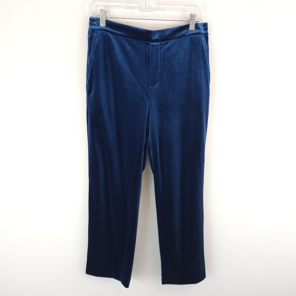 Draper James Pull-On Pants In Blue Velvet